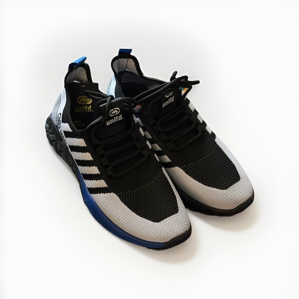 Ecko‎ Unltd Victor23M Sneakers Sz 13 NWT Black White Blue